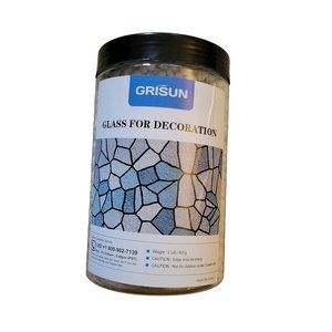 2lb Grisun Crushed Glass Pebbles